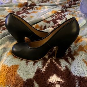 Gently used Camper black heels, size 40 (9 1/2)